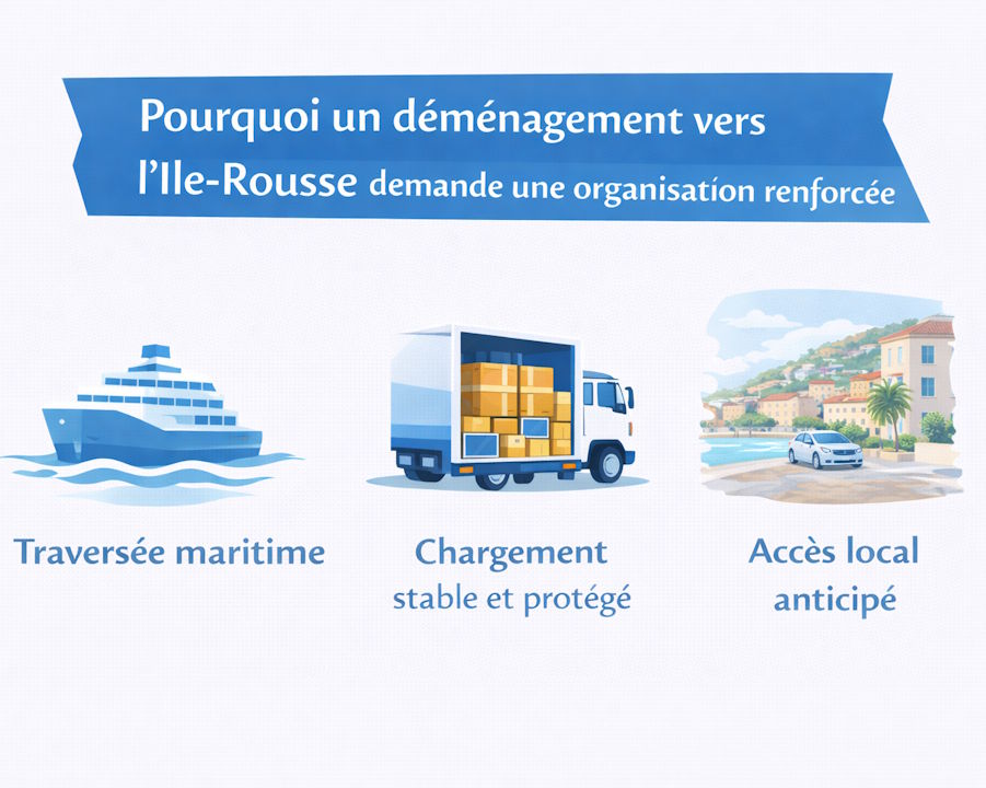 organisation déménagement Ile Rousse Corse