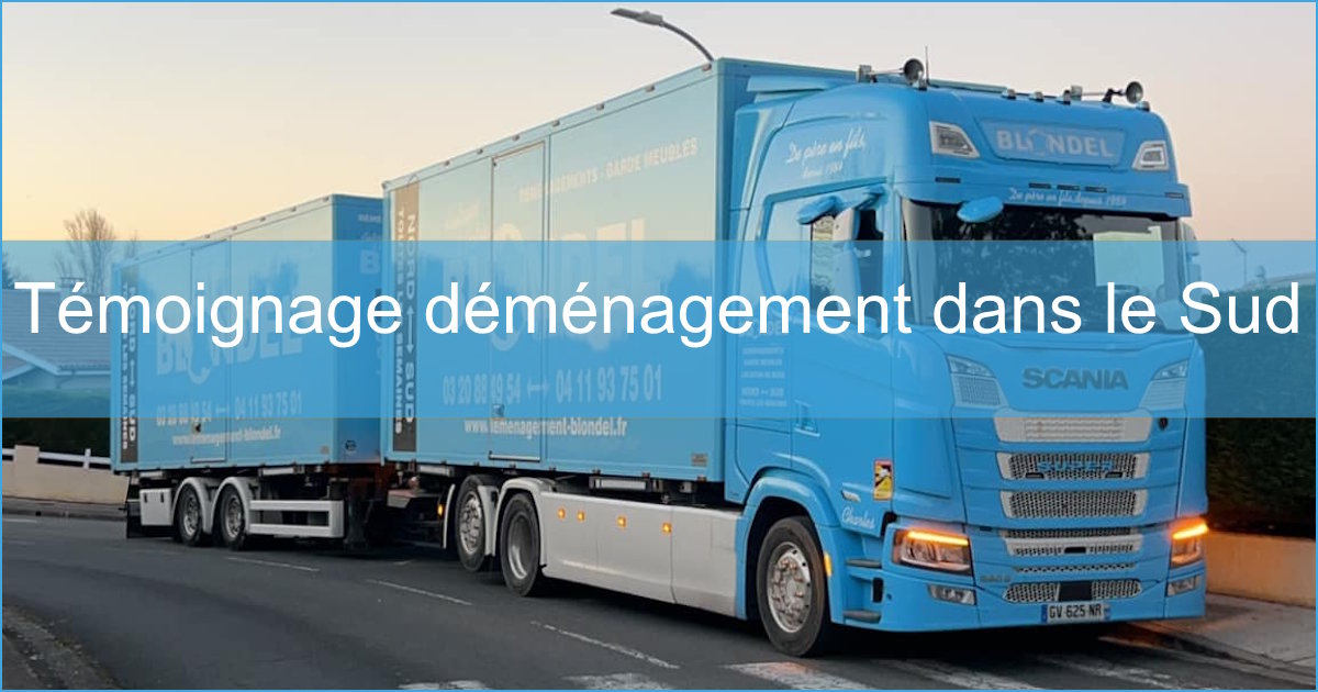 témoignage déménagement dans le Sud