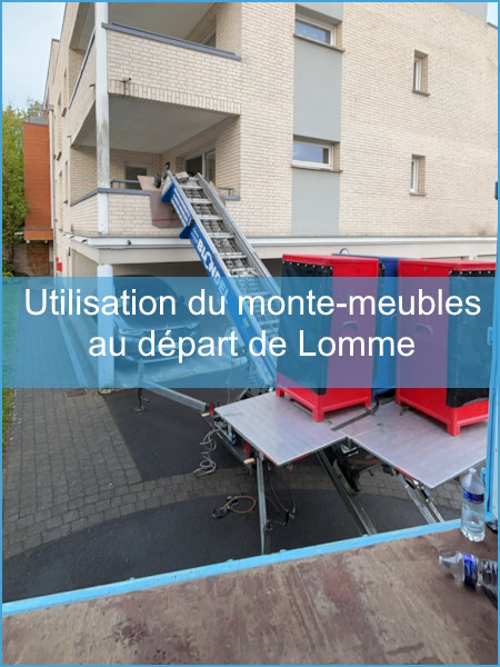 monte meubles départ Lomme