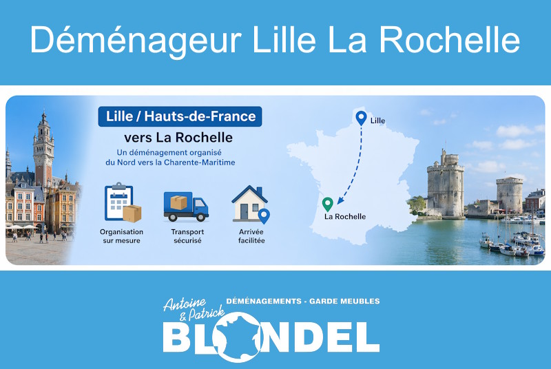 déménageur Lille La Rochelle
